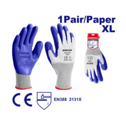 EMTOP PAR DE GUANTES TIPO FLEX TUFF DE POLIESTER Y ALGODON RECUBIERTO DE LATEX EXGV0101XL (TALLA XL)
