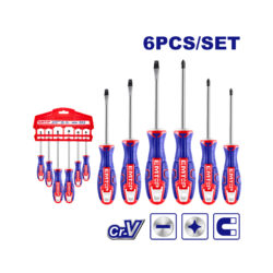EMTOP JUEGO DE DESTORNILLADOR PLANO Y PHILLIPS ESST0602 (6 POR PAQUETE)