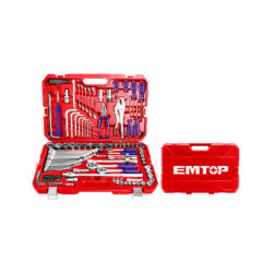 EMTOP JUEGO DE HERRAMIENTAS INDUSTRIALES MANUALES Y MECANICAS DE 142 PIEZAS EHTS01421