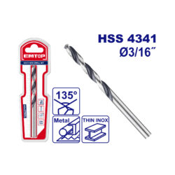 0015272_1 EMTOP BROCA HSS PARA METAL 3/16" ETDB311302