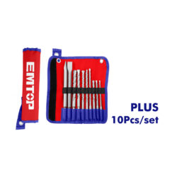 EMTOP JUEGO DE 10 PUNTAS Y CINCELES PARA TALADRO PERCUTOR ULHDR12101